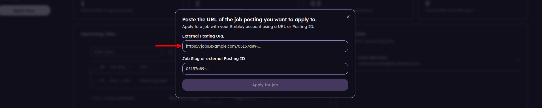 Application Proxy Popup